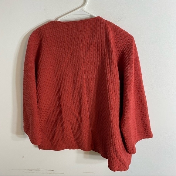 Chico’s Textured Wood Chunky Button Jacket Sz 2 Medium Cardigan Knit - Picture 5 of 5